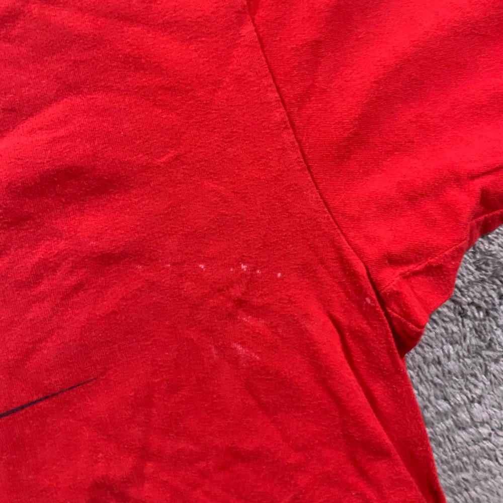 Vintage 90s Nautica Red Graphic T-Shirt Mens XXL Made in USA 90s Sportswear Tee - Picture 3 of 8